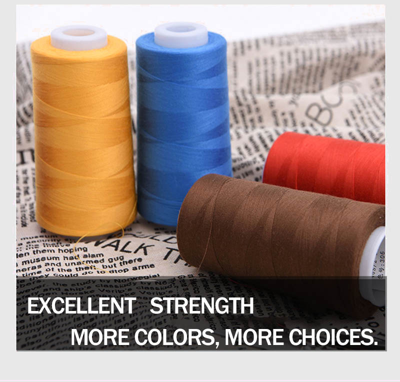 Water Resistant Dyed Spun Yarn Spun 100% Spun Polyester Sewing Threads 40/2  42/2 5000 Yard 8000 Yard Sewing Machine Thread - China Yarn and Thread  price