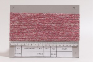 Moss Yarn1/10NM red white fancy yarns