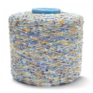 10NM Nep yarn 100%polyester colorful knot yarn