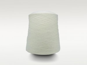 2ply 40S Organic Cotton /recycle polyester blended yarn for knitting