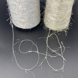 Polyester paillette feather yarn 2CM 1.3CM  Anti-Pilling Feather yarn
