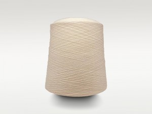 2ply 40S Organic Cotton /recycle polyester blended yarn for knitting
