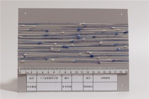 7.7NM Nep yarn 100%polyester colorful knot yarn