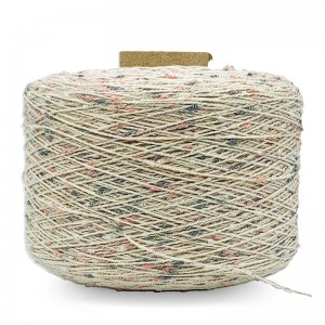 Best selling product in China 1/3.1NM blended dyed knot neps knitting yarn